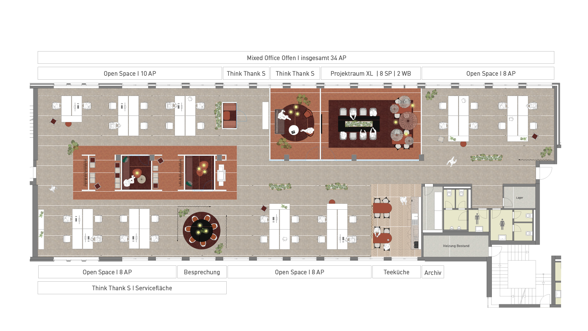 Ausschnitt Belegungsplan